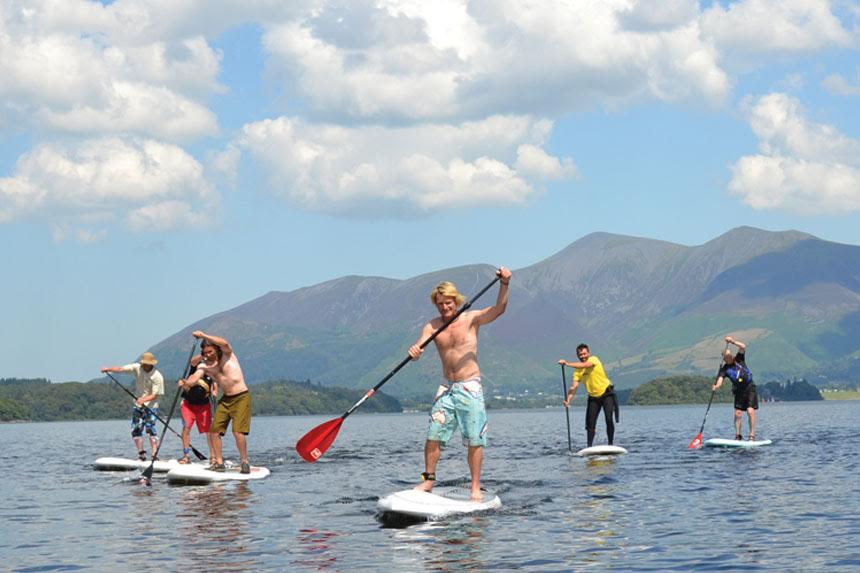 4 lakes paddle boarding