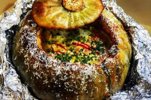 Ant Brown’s Roast Squash, Chilli and Parmesan Soup parmesan