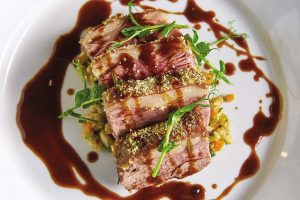 Roast Rump of Herb-Crusted Lake District Lamb lamb