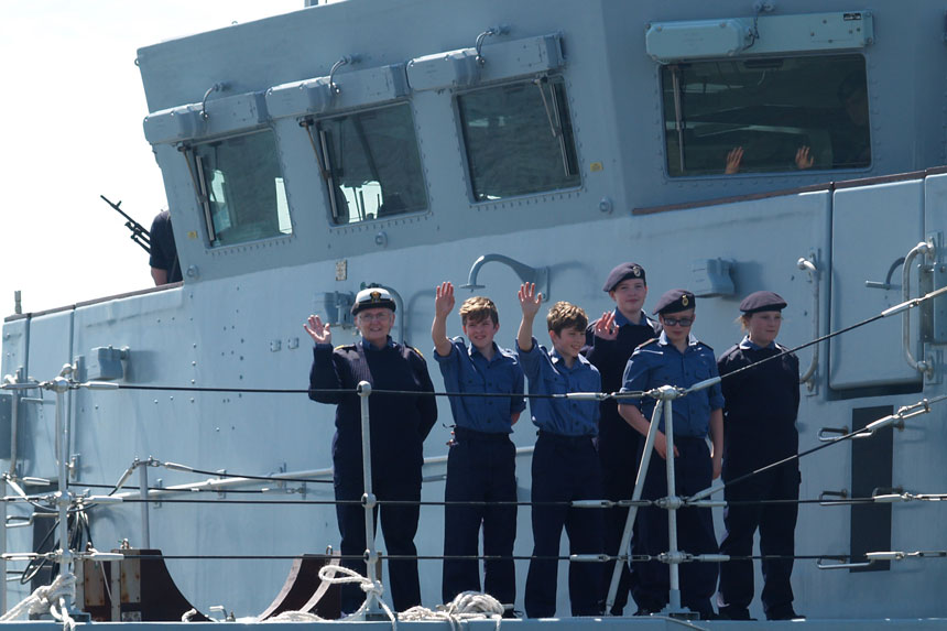 Whitehaven Sea Cadets in action