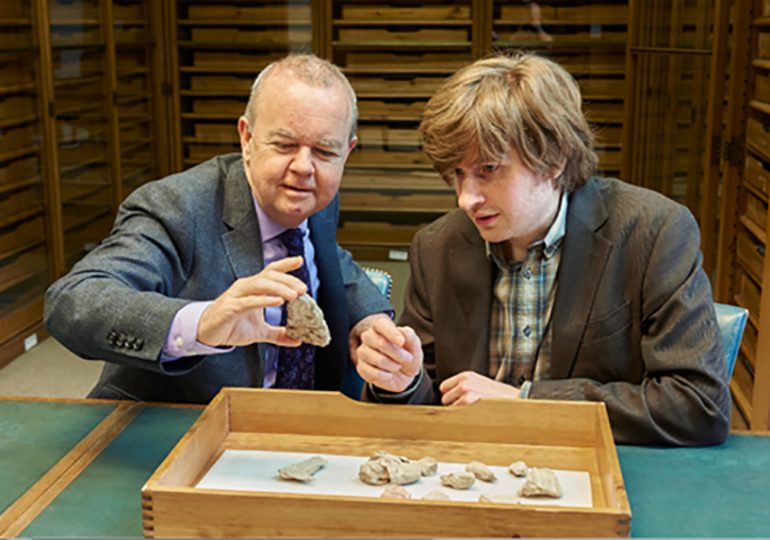 Ian Hislop and his British Museum Co-curator Tom Hockenhull
