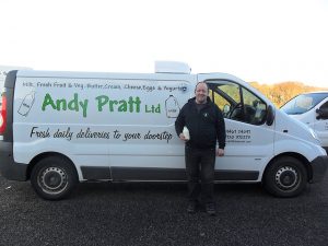 Andy Pratt is bringing home the bacon… the bread, the fruit & veg…