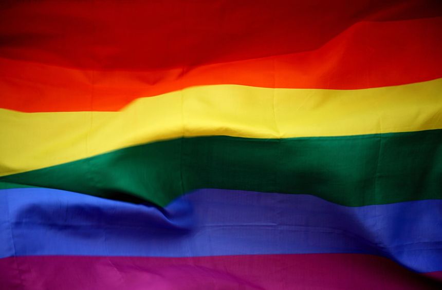 Flag Raised for Cumbria Pride at Workington Town Hall