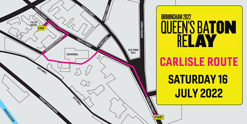 Route of Birmingham 2022 Queen’s Baton Relay in Carlisle revealed