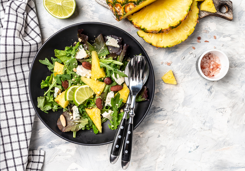 Blue Cheese & Pinapple Summer Salad