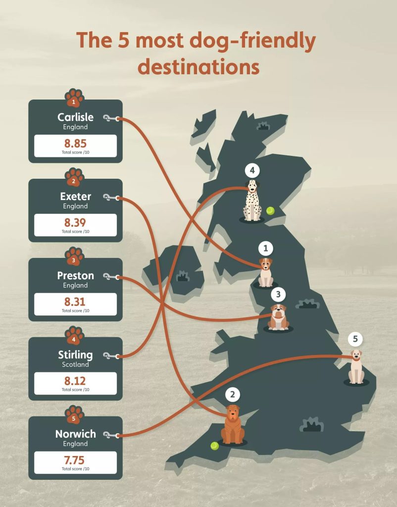 Carlisle is Top Dog when it comes to Doggy Freindly Destinations