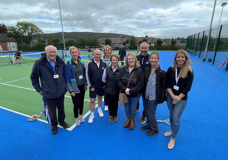 Family-friendly launch event for Penrith's refurbished Castle Park tennis courts