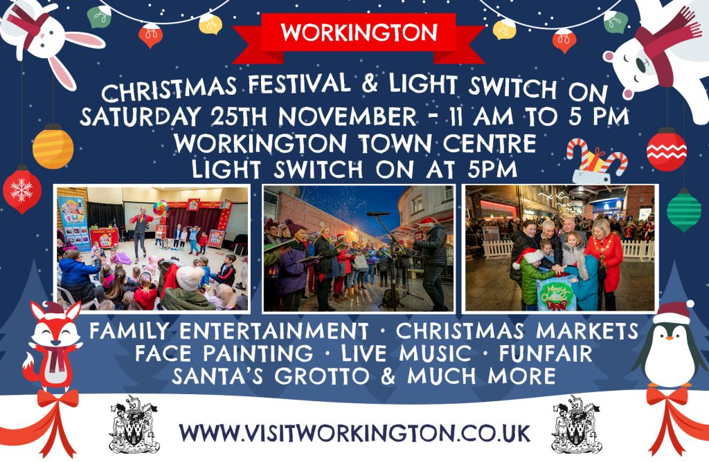 Workington Christmas Light switch on