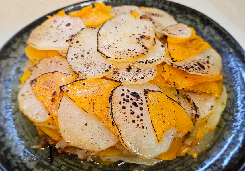 Vegetarian Potato Squash and Sage Pie