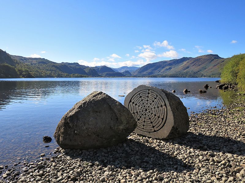 Lakeland Way - The Centenary Stone, Derwent Water